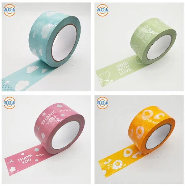 Carton Sealing Tape With Logo Pantone Color Printed Packing Tape Small MOQ